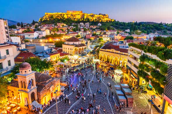 Sunset Electric Bike Tour in Athens